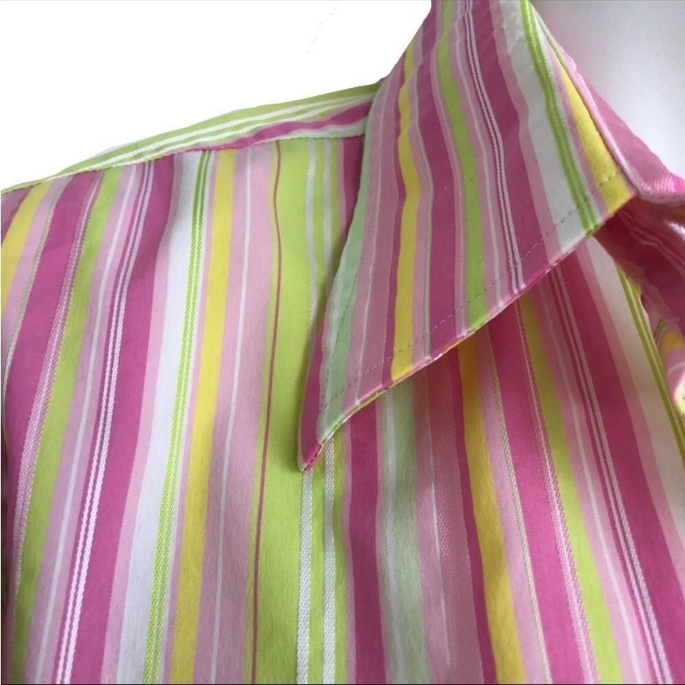 LILY PULITZER WHITE LABEL BLOUSE BEAUTIFUL LILY DETAILS LIKE NEW - Picture 5 of 16
